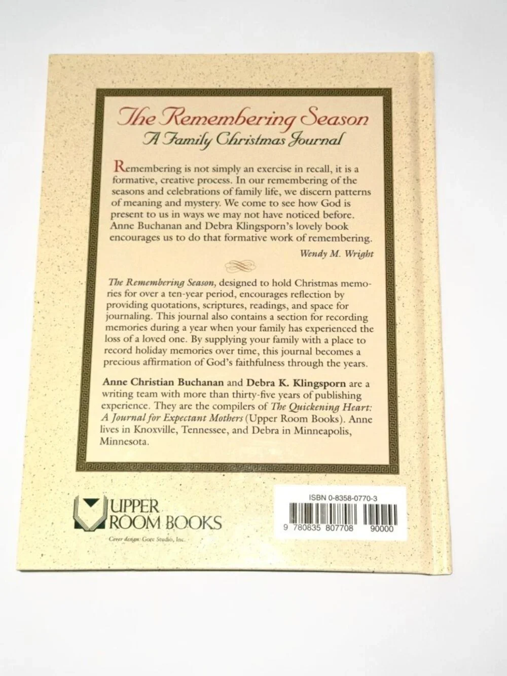 The Remembering Season A Family Christmas Journal